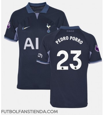 Tottenham Hotspur Pedro Porro #23 Segunda Equipación 2023-24 Manga Corta